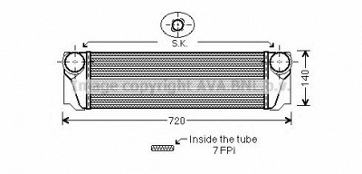 AVA QUALITY COOLING bw4376 -  Интеркулер